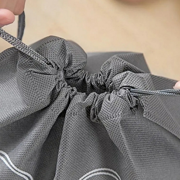 NEW 5-Pc Shoe Travel Storage Bags Gray - Picture 4 of 5